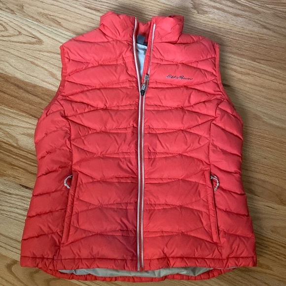 Eddie Bauer Jackets & Blazers - Eddie Bauer Down Puffer vest Womens L coral/Pink Outdoors Activewear winter ski